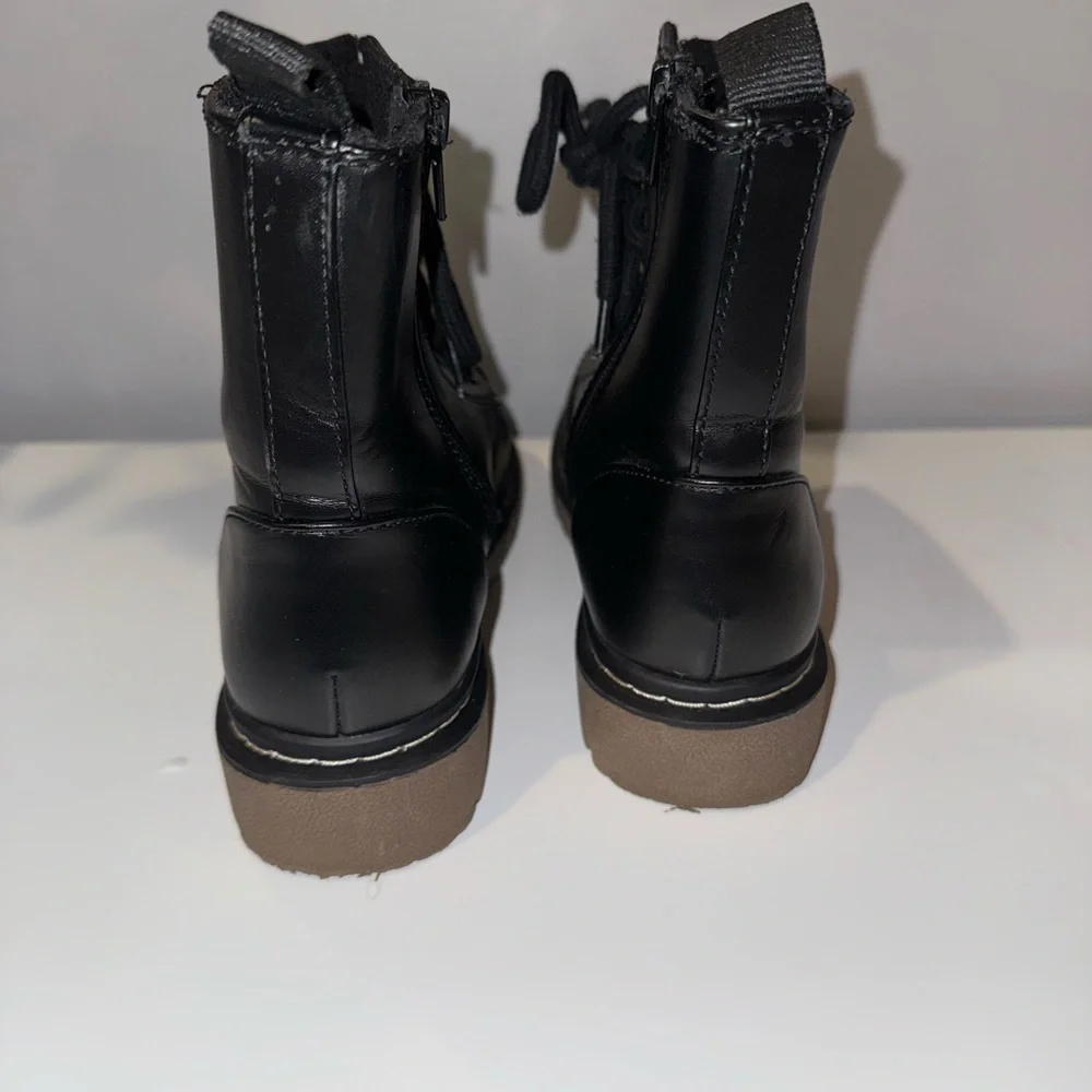 Black Combat boots size 6.5 - Picture 4 of 7